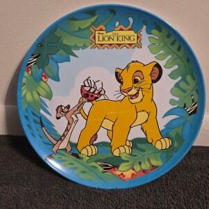Zak Designs The Lion King Plate Kids OS Blue Simba Timon Vintage Melamine 90s